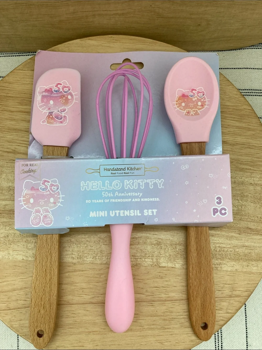 SALE! NWT Hello Kitty Mini Utensil Set - 50th Anniversary 3 pc Set